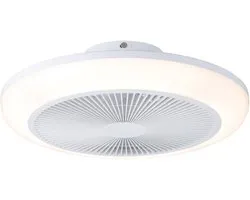 EGLO Sayulita 1 Plafondlamp met ventilator - 46 cm - Instelbaar wit licht - DC-energy saving - Wit - Dimbaar - 3 Standen