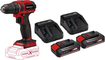 Einhell TE-CD 18/40 Li BL Solo 2,5 Ah Accu (2x) Starterspakket