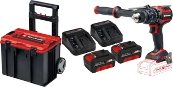 Einhell TP-CD 18/120 Li-i BL Solo 4,0 Ah Accu (2x) E-Case L Starterspakket