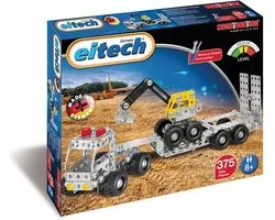 Eitech Constructieset Vrachtwagen Met Dieplader Staal 377-delig