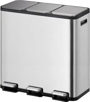 EKO EcoCasa II 3 x 15 Liter Mat Rvs