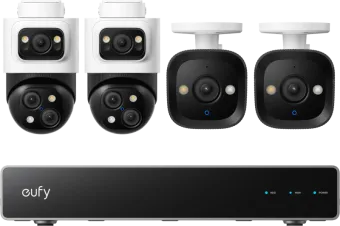 Eufy PoE Security System + NVR + S4 2-Pack + E40 2-Pack