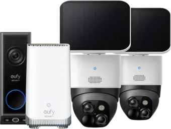 Eufycam Solocam S340 Duo Pack + Eufy Video Doorbell E340 + HomeBase 3
