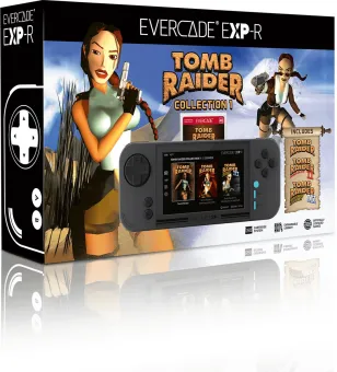 Evercade - EXP-R handheld - inclusief Tomb Raider cartridge Evercade - EXP-R handheld - inclusief Tomb Raider cartridge