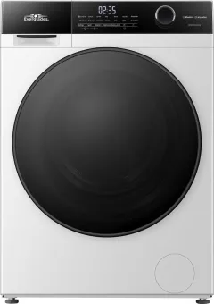 Everglades EVWM91411AW Zuinige Wasmachine - 9KG - A Klasse - Stoomfuncties/Allergie+ - Koolborstelloze Motor - Zeer Stil 72dB - Alpine Wit - 5 Jaar Garantie