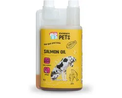 Excellent Zalmolie 1 L - Honden supplementen - Ondersteunt huid en vacht, hart, soepele gewrichten en immuunsysteem - Aanvullende hondenvoeding