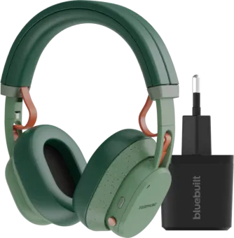Fairbuds XL Groen + BlueBuilt Quick Charge Oplader met Usb A