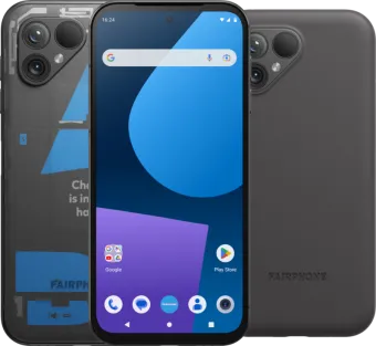Fairphone 5 256GB Transparant 5G + Fairphone Protective Back Cover Zwart
