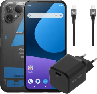 Fairphone 5 256GB Transparant 5G + Oplaadpakket