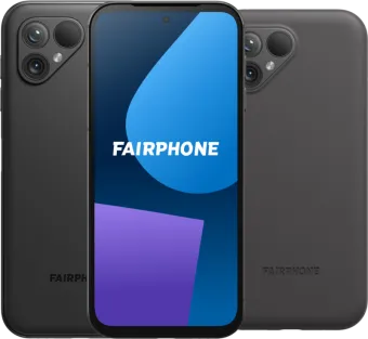 Fairphone 5 256GB Zwart 5G + Fairphone Protective Back Cover Zwart