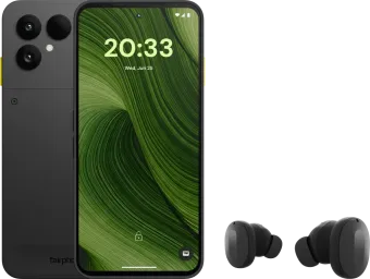 Fairphone 6 256GB Zwart 5G + Fairphone Fairbuds True Wireless Earbuds Zwart