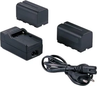 Falcon Eyes 2x Accu NP-F750 + Acculader SP-CHG Falcon Eyes 2x Accu NP-F750 + Acculader SP-CHG