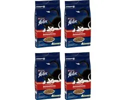 Felix Countryside Sensations - Kattenvoer Droogvoer - Rund Kip & Groenten - 4 x 4 kg