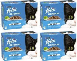 Felix Original in Gelei - Kattenvoer Natvoer - Vis Selectie - 48 x 85 g