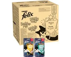 Felix Party Mix - Kattensnacks - Kattensnoepjes - Original & Seaside - 16 x 60 g