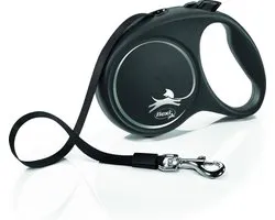 Flexi Black Design - Rollijn Hondenriem - L - 5 Meter - Grote en Actieve Honden