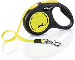 Flexi New Neon - Rollijn Hondenriem - S - 5 Meter - Tape - <15 kg