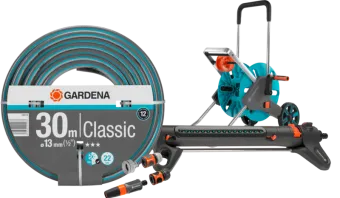 Gardena Classic 1/2" 30 meter CleverRoll M Medium Sproeierpakket
