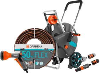 Gardena Comfort FLEX 50m CleverRoll L Classic Broespakket