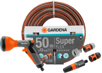 Gardena Premium SuperFLEX 50m Classic Broespakket