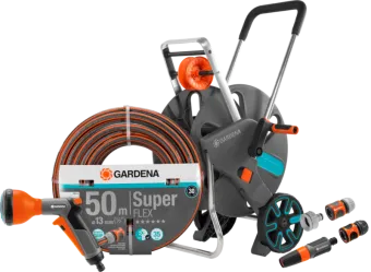 Gardena Premium SuperFLEX 50m CleverRoll L Classic Broespakket