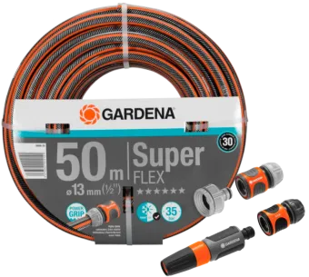 Gardena Premium SuperFLEX Tuinslang 1/2" 50 meter + Gardena Startset