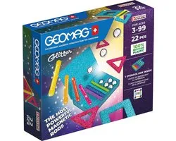 Geomag Glitter Panelen Set Recycled - 22-delig