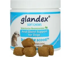 Glandex Soft Chews - Supplementen tegen anaalklierproblemen - Voor honden - Met pindakaassmaak - 60 stuks - Supplement voor dieren