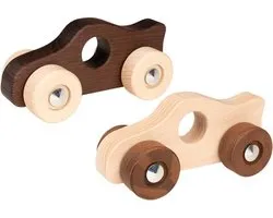 Goki Houten Duwfiguur Raceauto