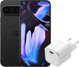 Google Pixel 9 Pro XL 256GB Zwart 5G + BlueBuilt Back Cover Zwart