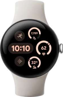 Google Pixel Watch 3 Zilver/Crème 41mm