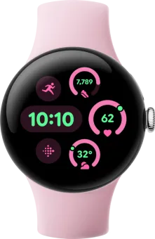 Google Pixel Watch 3 Zilver/Roze 41mm