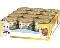 Gourmet Gold Malse Lekkernijen - Kattenvoer Natvoer – Zeevis – 24 x 85 g