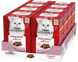 Gourmet Mon Petit Intense - Kattenvoer Natvoer - Duo Vis/Vlees - 48 x 50 g