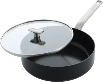 GreenPan Evolution Hapjespan met deksel 26 cm Zwart