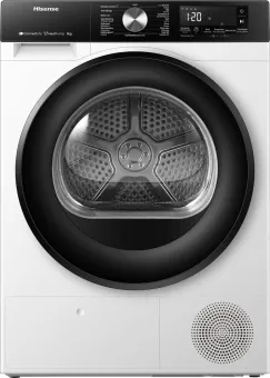Hisense 3S Serie DH3S902BW3 - Wasdroger met A+++ Energielabel - Warmtepompdroger - 9kg - ConnectLife - Trommelverlichting - AutoDry - Quick Dry - Allergy Care