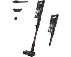 Hoover Steelstofzuiger HF1P10HX 011 - Krachtige Draadloze Stofzuiger - Buigbare Steel - Zakloos - HEPA-filter - LED verlichting - Gebruikstijd tot 45 minuten - Inclusief opzetstukken - ANTI-TWIST - 150 AW1 - Zwart - 10 jaar garantie op onderdelen