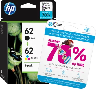HP 62 Cartridges Combo Pack