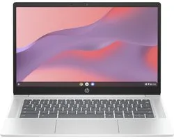 HP Chromebook 14a-nf0050nd Intel® N N100 35,6 cm (14") Full HD 4 GB LPDDR5-SDRAM 128 GB Flash Wi-Fi 6E (802.11ax) ChromeOS Zilver