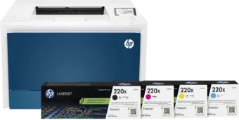 HP Color LaserJet Pro MFP 4202dw + 1 set extra XL toners