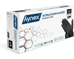 Hynex Nitril handschoenen maat L zwart 100/doos 3,5gram poedervrij