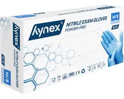 Hynex Nitril handschoenen maat M blauw 100/doos 3,5gram poedervrij