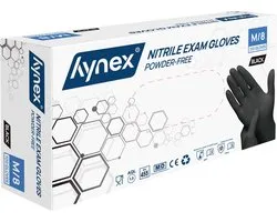 Hynex Nitril handschoenen maat M zwart 100/doos 3,5gram poedervrij