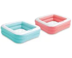 Intex Babybadje 85x85x23 cm Assorti + Reparatiesetje