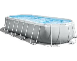 Intex Prism Frame Ovaal Opzetzwembad Set - 610 x 305 x 122 cm met filterpomp