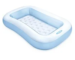 Intex Rechthoekig Opblaaszwembad Blauw - 166 x 100 x 25 cm