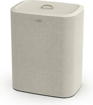 Joseph Joseph Tota Wasmand - 2 Compartimenten - Was Sorteren - 90 Liter - Ecru