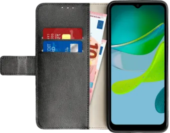 Just in Case Wallet Motorola Moto E13 Book Case Zwart