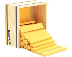 KAPLA - KAPLA Kleur - Constructiespeelgoed - Geel - 40 Plankjes