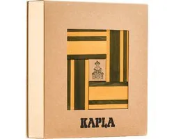 KAPLA - KAPLA Kleur - Constructiespeelgoed - Groen Geel - 40 Plankjes